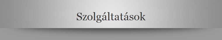 Szolgltatsok
